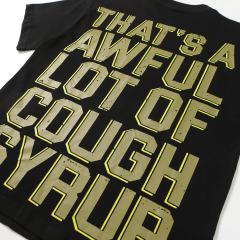 Cough Syrup Vintage Distressed Army Grenade Graphic Back Big Stacked Text Print Tee 29303794