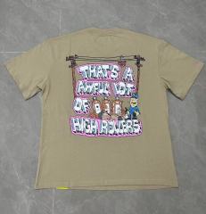 Cough Syrup Bubble 3D Outline Letter High Rollers Poker Chip Utility Pole Cartoon Graphic Double Side Tee 29303799