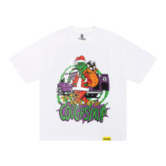 Cough Syrup Cartoon Hip Hop Streetwear Front Christmas Santa Grinch Pickup Truck Cup Bottle Comic Graphic Print Oversized T-Shirt 29343911