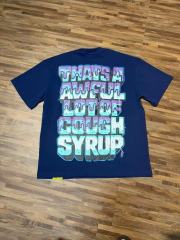 Cough Syrup West Coast Hip Hop Drip Gradient Bubble Letter Juiceman Cartoon Graphic Front Multi Layer Outline Stacked Slogan Tee 2 colors 29302092