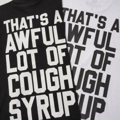 Cough Syrup Obscured Text TR17 Mark Front Full Big Letter Slogan Back Tee 2 colors 29288697