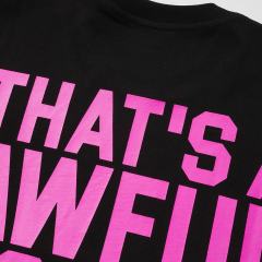 Cough Syrup Pink Line Rodeo Cowboy Cactus Club EST 2018 Front Bold Stacked Letter Tee 29290090