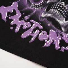 Cough Syrup Two Purple Eye Skull Lightning Front Snake Ring Background Dripping Graffiti Text Print Tee 2 colors 29290122
