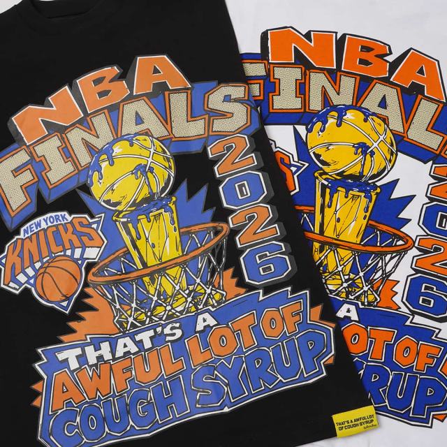 Cough Syrup Basketball Final Golden Trophy Graffiti Print Tee 2 colors 29359165