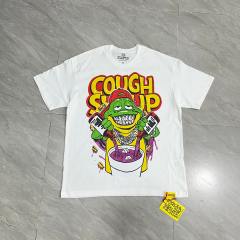 Cough Syrup Retro Old School Streetwear Front Chill Frog Mascot Chain Necklace Syrup Drip Cartoon Illustration Print T-Shirt 3 colors 29344031