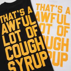 Cough Syrup Capsule Pill Golden Orange Letter Print Tee 2 colors 29359164