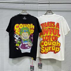 Cough Syrup Retro Holiday Streetwear Front Green Leprechaun Diamond Grill Teeth Syrup Bottle Cup Drip Cartoon Art Print Oversized T-Shirt 2 colors 29344022