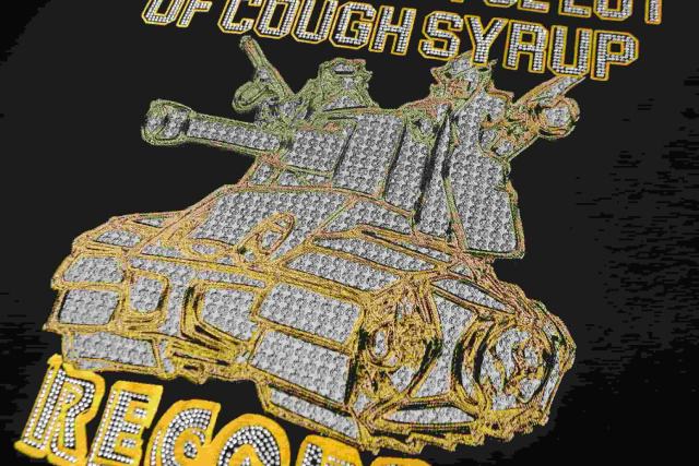 Cough Syrup Urban Streetwear Style Rhinestone Tank Graphic Print Men's Cotton Tee 29302071