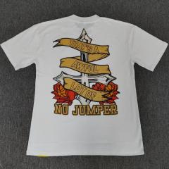 Cough Syrup Old School Tattoo Front Multi Skull Rose Basketball Graphic Back Cross Ribbon Letter Oversized T-Shirt 29357798