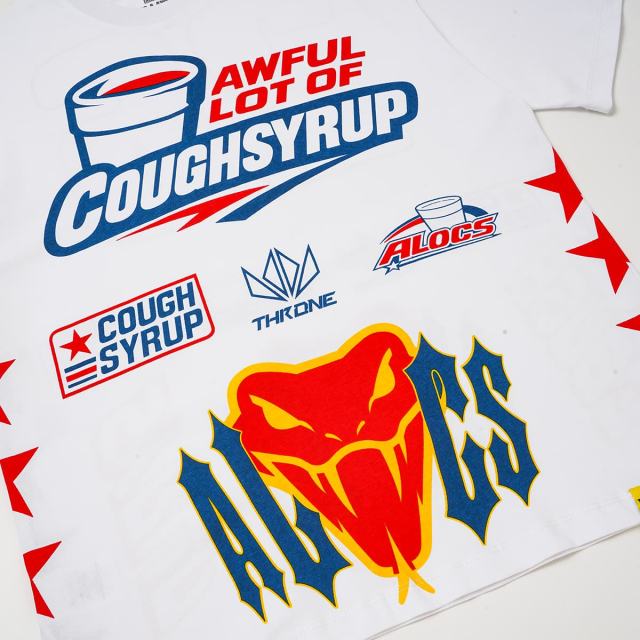 Cough Syrup American Racing Number 26 Viper Print Tee 2 colors 29359166