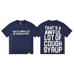 Cough Syrup Minimal Street Small Front Slogan Side Ruler Scale Print Large Stacked Bold Letter Back Tee 5 colors 29302154