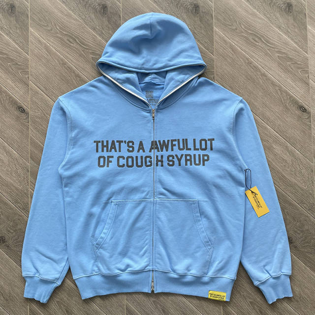 1:1 Top Quality That's A Awful Lot of Cough Syrup Basic Zip Up Hoodie