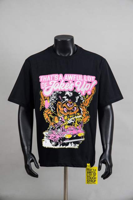 Cough Syrup Retro Kustom Culture Streetwear Front Cartoon Mutant Monster Rat Rod Vehicle Bubble Letter Print Oversized T-Shirt 29343980