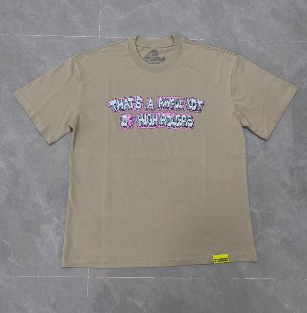 Cough Syrup Bubble 3D Outline Letter High Rollers Poker Chip Utility Pole Cartoon Graphic Double Side Tee 29303799