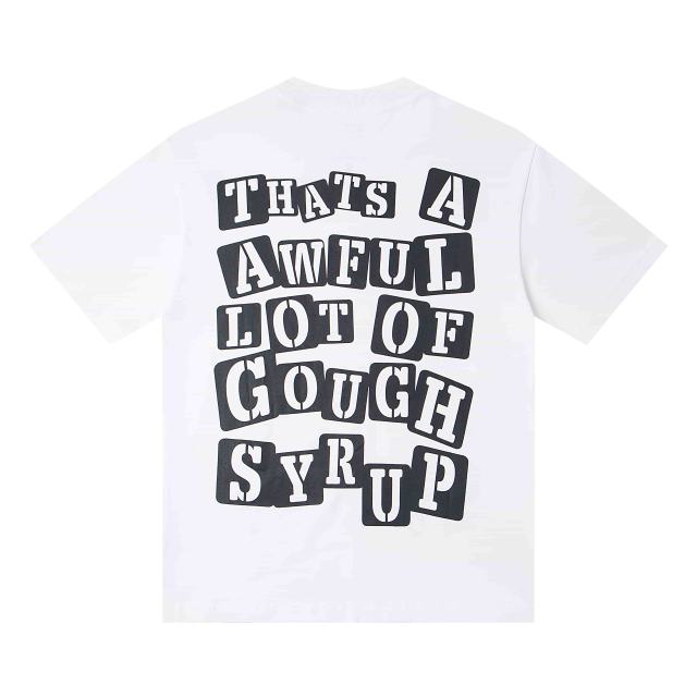 Cough Syrup Red Neon Outline Skeleton Cupid Angel Actavis Cough Syrup Bottle Spider Multi Element Combo Graphic Tee 29303909