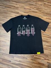 Cough Syrup Four Outline Syrup Bottles Pink Polka Dot Liquid Level Front Half Pink Dot Filled Stacked Slogan Tee 2 colors 29290183