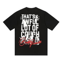 Cough Syrup Gothic Streetwear Line Drawing Reaper Urban Scene Dual Side Contrast Script Signature Typography Tee 29302199
