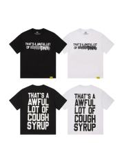 Cough Syrup Obscured Text TR17 Mark Front Full Big Letter Slogan Back Tee 2 colors 29288697