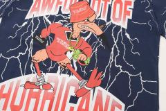Cough Syrup Full Sleeve White Lightning Hurricane Cartoon Bird Front Gradient Stacked Full Slogan Print Tee 2 colors 29290161
