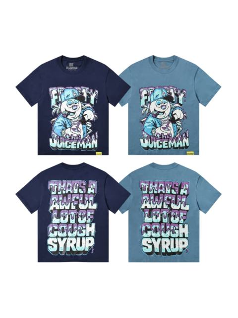 Cough Syrup West Coast Hip Hop Drip Gradient Bubble Letter Juiceman Cartoon Graphic Front Multi Layer Outline Stacked Slogan Tee 2 colors 29302092