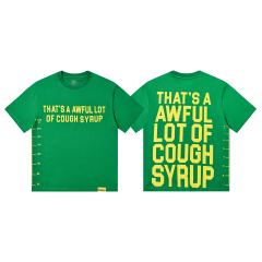 Cough Syrup Minimal Street Small Front Slogan Side Ruler Scale Print Large Stacked Bold Letter Back Tee 5 colors 29302154