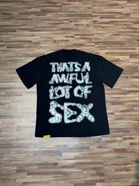 Cough Syrup Unique Aesthetic Figure Constructed Letter Front Back Printed Tee 2 colors 29290006