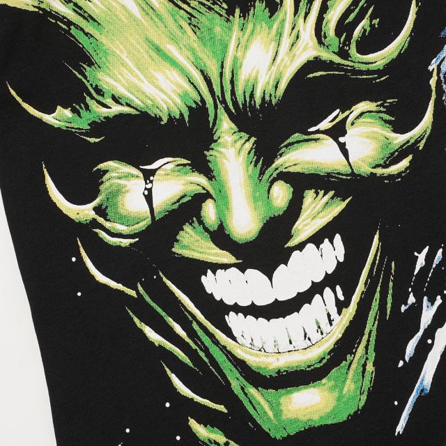 Cough Syrup Green And Blue Contrast Split Demon Face Front Large Stacked Text Slogan Back Oversized Tee 29288677