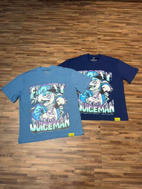 Cough Syrup West Coast Hip Hop Drip Gradient Bubble Letter Juiceman Cartoon Graphic Front Multi Layer Outline Stacked Slogan Tee 2 colors 29302092