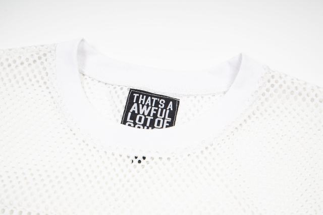 Cough Syrup Retro Sport Streetwear Available Front Simple Block Typography Back Large Stacked Letter Print Cropped Mesh Jersey T-Shirt 4 colors 29345315