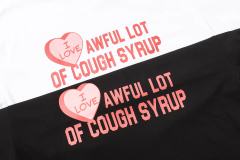 Cough Syrup I Love Nested Heart Front Cupid Angel Syrup Bottle Back Double Sided Print Tee 2 colors 29290046