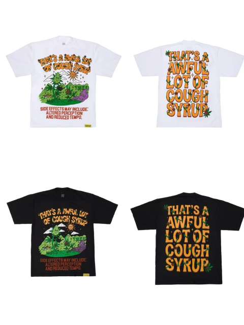 Cough Syrup Psychedelic Sun Plant Print Tee 2 colors 29010783