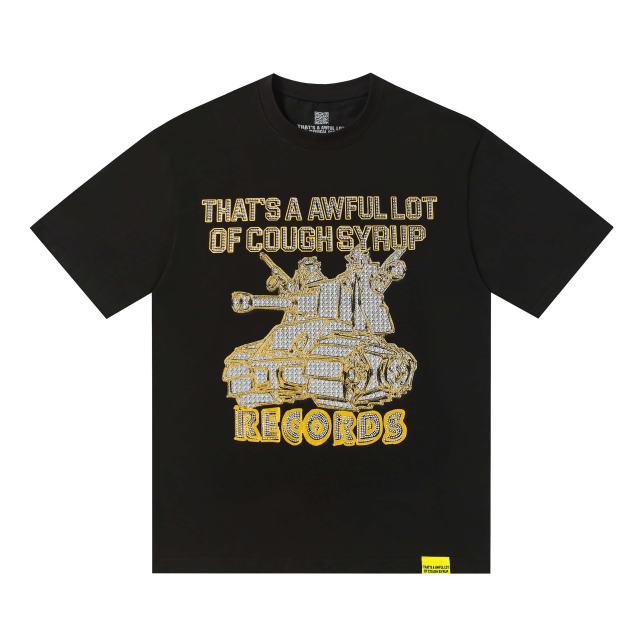 Cough Syrup Urban Streetwear Style Rhinestone Tank Graphic Print Men's Cotton Tee 29302071