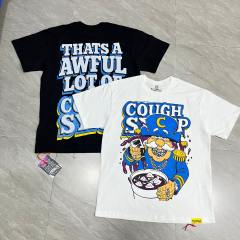 Cough Syrup Cartoon Hip Hop Streetwear Front Captain Character Pouring Purple Syrup Bowl Bottle Chain 3D Outline Letter Graphic Oversized T-Shirt 2 colors 29344019