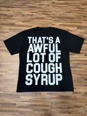 Cough Syrup Asaali Retro Magazine Clipping Collage Figure Front Back Bold Slogan Oversized Tee 29288682