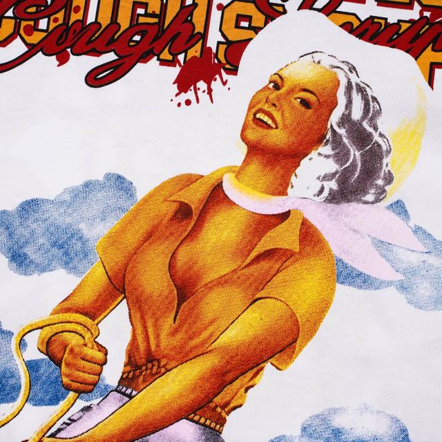 Cough Syrup Pin-Up Lady Syrup Bottle Front Red Graffiti Overlay Stacked Letter Back Print Tee 29290078