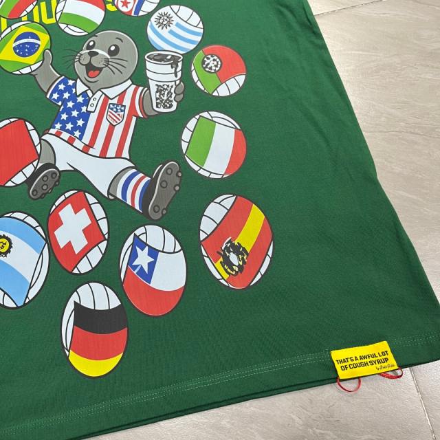 Cough Syrup Cartoon Streetwear Front Cute Us Jersey Sea Lion Multinational Country Flag Football Ball Slogan Print T-Shirt 4 colors 29343108