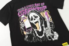 Cough Syrup Dark Punk Horror Ghostface Graffiti Figure Drip Deformed Font Dual Side Printed Tee 29302305
