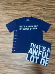 Cough Syrup Minimal Street Small Front Slogan Side Ruler Scale Print Large Stacked Bold Letter Back Tee 5 colors 29302154