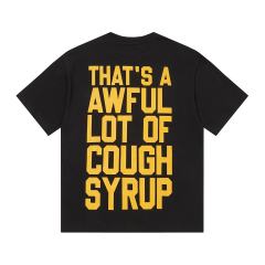 Cough Syrup Capsule Pill Golden Orange Letter Print Tee 2 colors 29359164