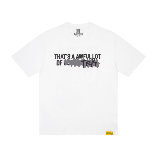 Cough Syrup Minimal Hip Hop Streetwear Front Crossed Out Text TRY Graffiti Block Letter Print Back Stacked Bold Block Slogan Graphic Oversized T-Shirt 2 colors 29343909