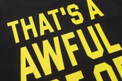 Cough Syrup Halo Snake Graffiti Front Two Layer Typography Bright Yellow Bold Block Letter Slimes Script Print Tee 29303916