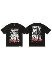 Cough Syrup Gothic Streetwear Line Drawing Reaper Urban Scene Dual Side Contrast Script Signature Typography Tee 29302199