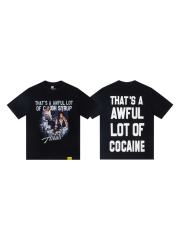 Cough Syrup Movie Scene Two Characters Stacked Cash Portrait Photo Asaali Cursive Signature Contrast Double Slogan Tee 29303852