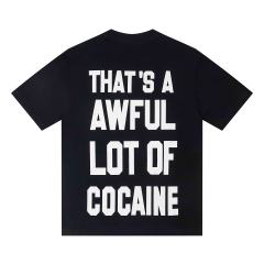 Cough Syrup Movie Scene Two Characters Stacked Cash Portrait Photo Asaali Cursive Signature Contrast Double Slogan Tee 29303852
