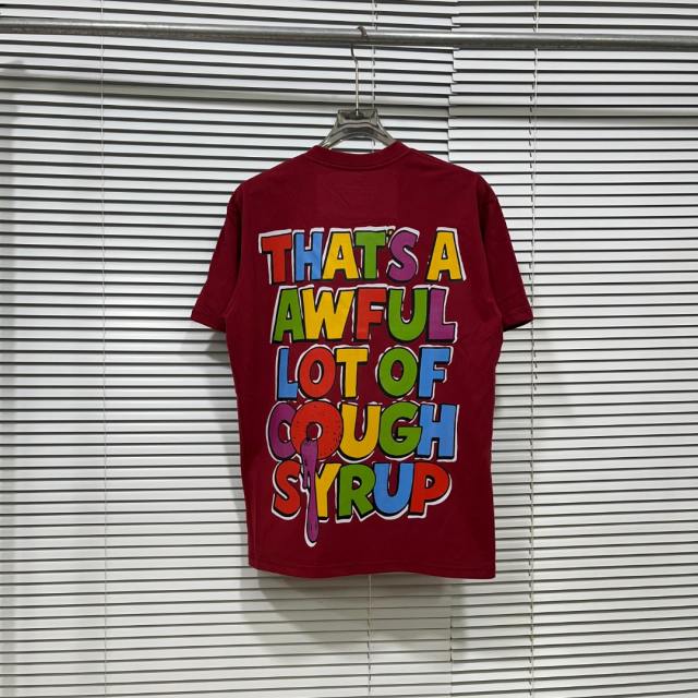 Cough Syrup West Coast Casual Fashion Vivid Color Toucan Character Hip Hop Jewelry Syrup Pouring Bubble Font Print T-Shirt 29344093