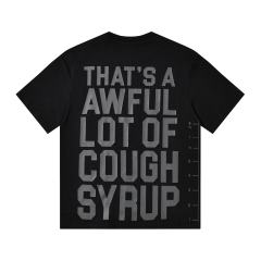 Cough Syrup Minimal Street Small Front Slogan Side Ruler Scale Print Large Stacked Bold Letter Back Tee 5 colors 29302154