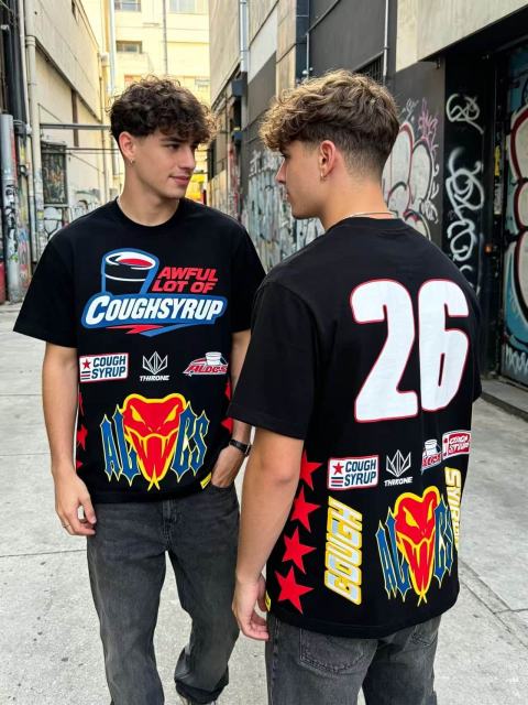 Cough Syrup American Racing Number 26 Viper Print Tee 2 colors 29359166