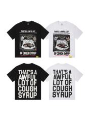 Cough Syrup High Street Front Figure Back Letter Double Side Print Tee 2 colors 29288631