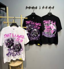 Cough Syrup Two Purple Eye Skull Lightning Front Snake Ring Background Dripping Graffiti Text Print Tee 2 colors 29290122