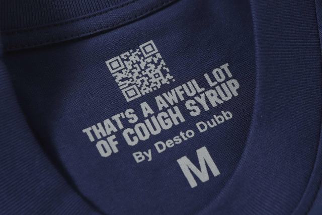 Cough Syrup Minimal Urban Street Flat Silhouette Character Scene Dual Side Bold Color Block Typography Tee 29302251